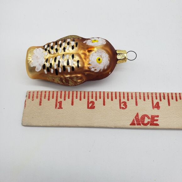 Lot 2 VTG Blown Glass Mercury Owl Christmas Ornaments- Germany & Czech Republic - Picture 15 of 16